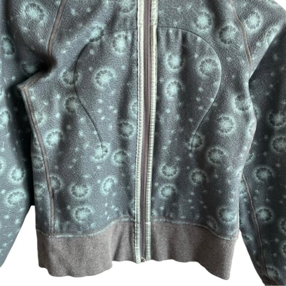 Lululemon Reversible Scuba Hoodie Size 4 Grey and Blue Dandelion - Picture 9 of 12